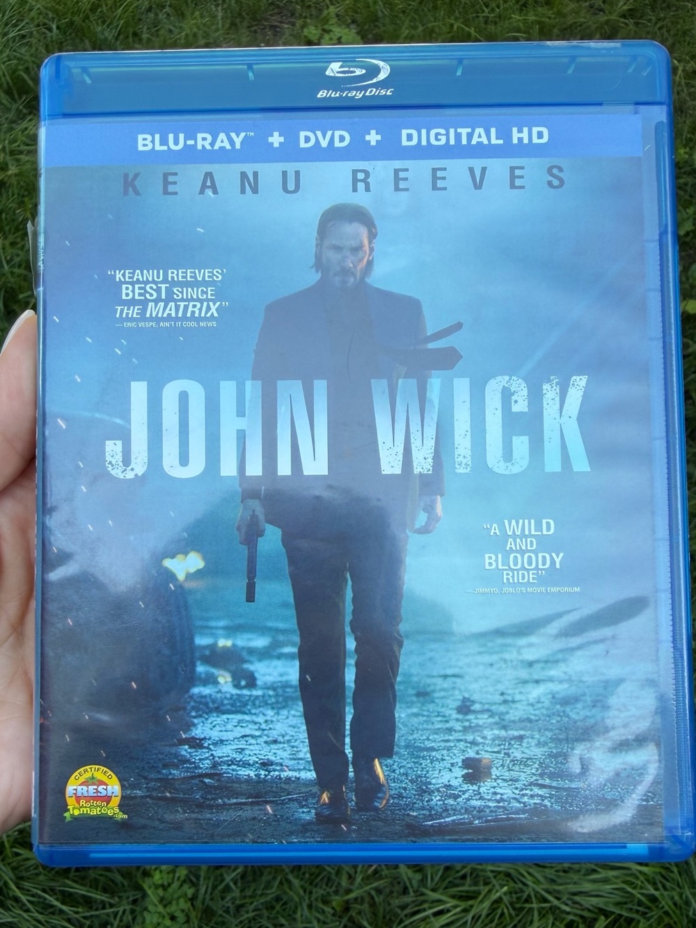 John Wick Blu‑ray + DVD + Digital HD – Keanu Reeves – Excellent Condition